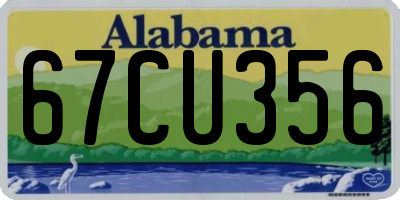 AL license plate 67CU356