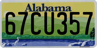 AL license plate 67CU357
