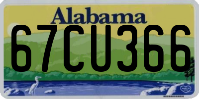 AL license plate 67CU366