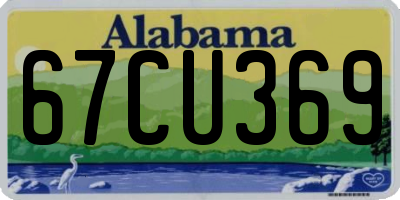 AL license plate 67CU369