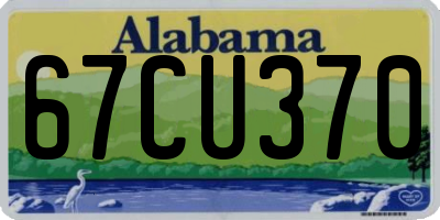 AL license plate 67CU370