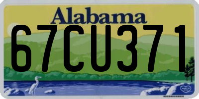 AL license plate 67CU371