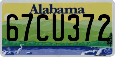 AL license plate 67CU372