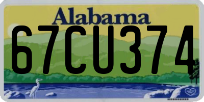 AL license plate 67CU374