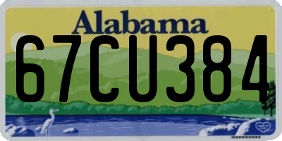 AL license plate 67CU384