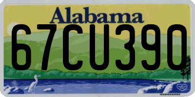 AL license plate 67CU390