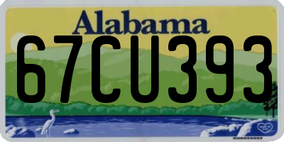 AL license plate 67CU393