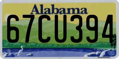 AL license plate 67CU394