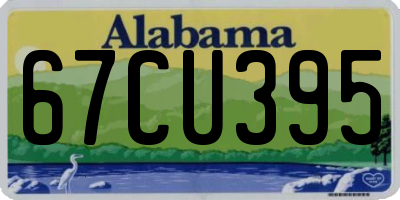 AL license plate 67CU395