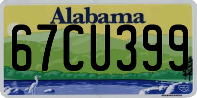 AL license plate 67CU399