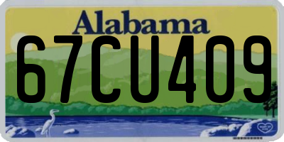 AL license plate 67CU409