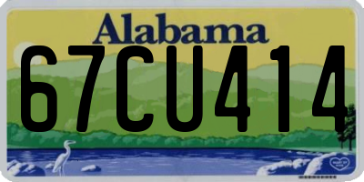 AL license plate 67CU414