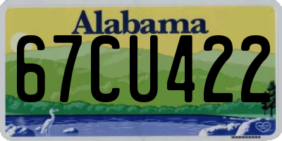 AL license plate 67CU422
