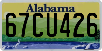 AL license plate 67CU426