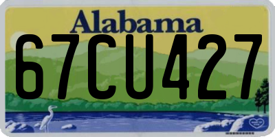 AL license plate 67CU427