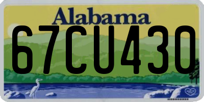 AL license plate 67CU430