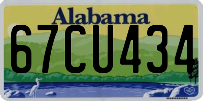 AL license plate 67CU434