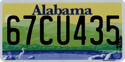 AL license plate 67CU435