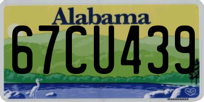 AL license plate 67CU439