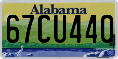 AL license plate 67CU440