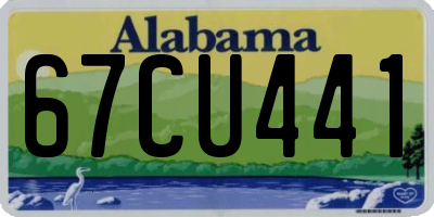 AL license plate 67CU441