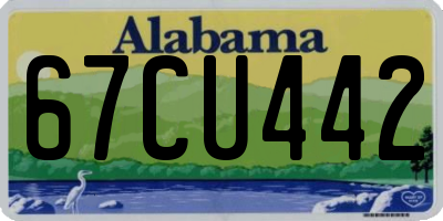 AL license plate 67CU442