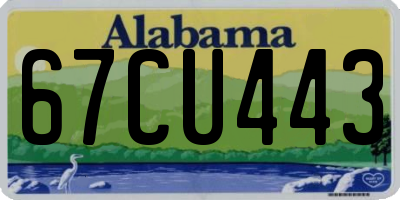 AL license plate 67CU443