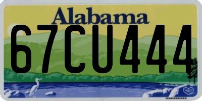 AL license plate 67CU444