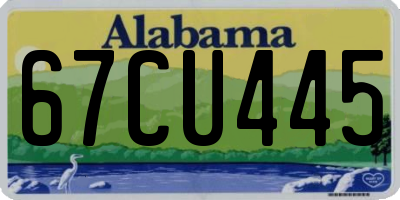 AL license plate 67CU445