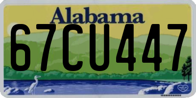 AL license plate 67CU447