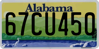 AL license plate 67CU450