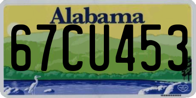AL license plate 67CU453