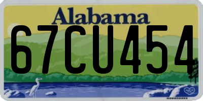AL license plate 67CU454