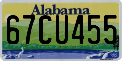 AL license plate 67CU455