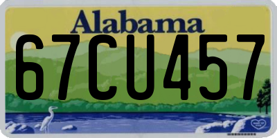 AL license plate 67CU457
