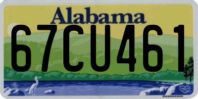 AL license plate 67CU461