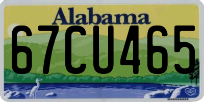 AL license plate 67CU465