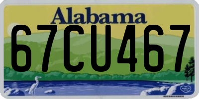 AL license plate 67CU467