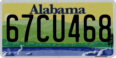 AL license plate 67CU468