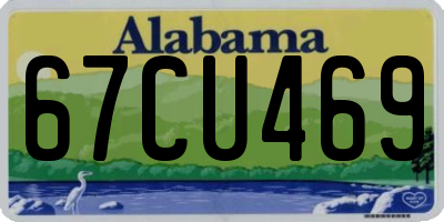 AL license plate 67CU469