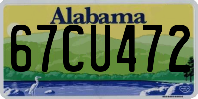 AL license plate 67CU472