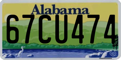 AL license plate 67CU474