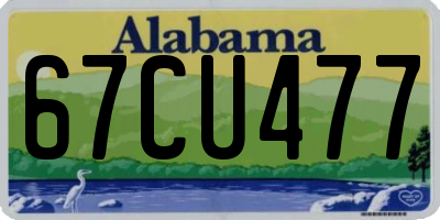 AL license plate 67CU477