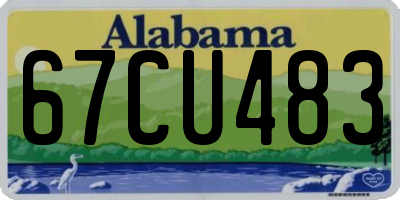 AL license plate 67CU483