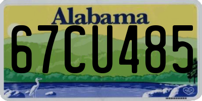 AL license plate 67CU485