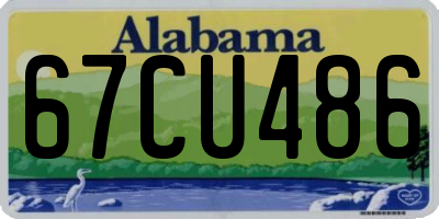 AL license plate 67CU486