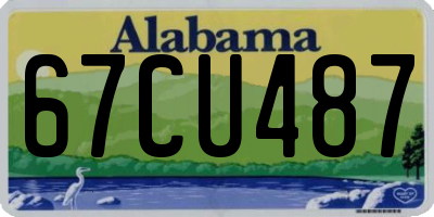 AL license plate 67CU487