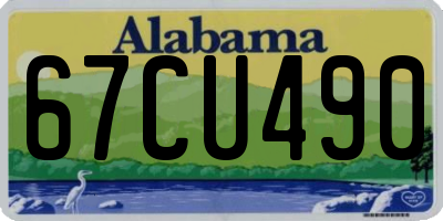 AL license plate 67CU490