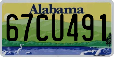 AL license plate 67CU491