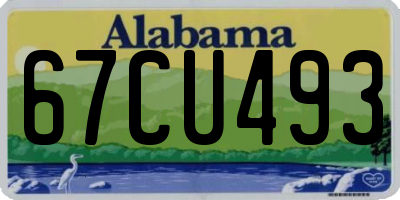 AL license plate 67CU493